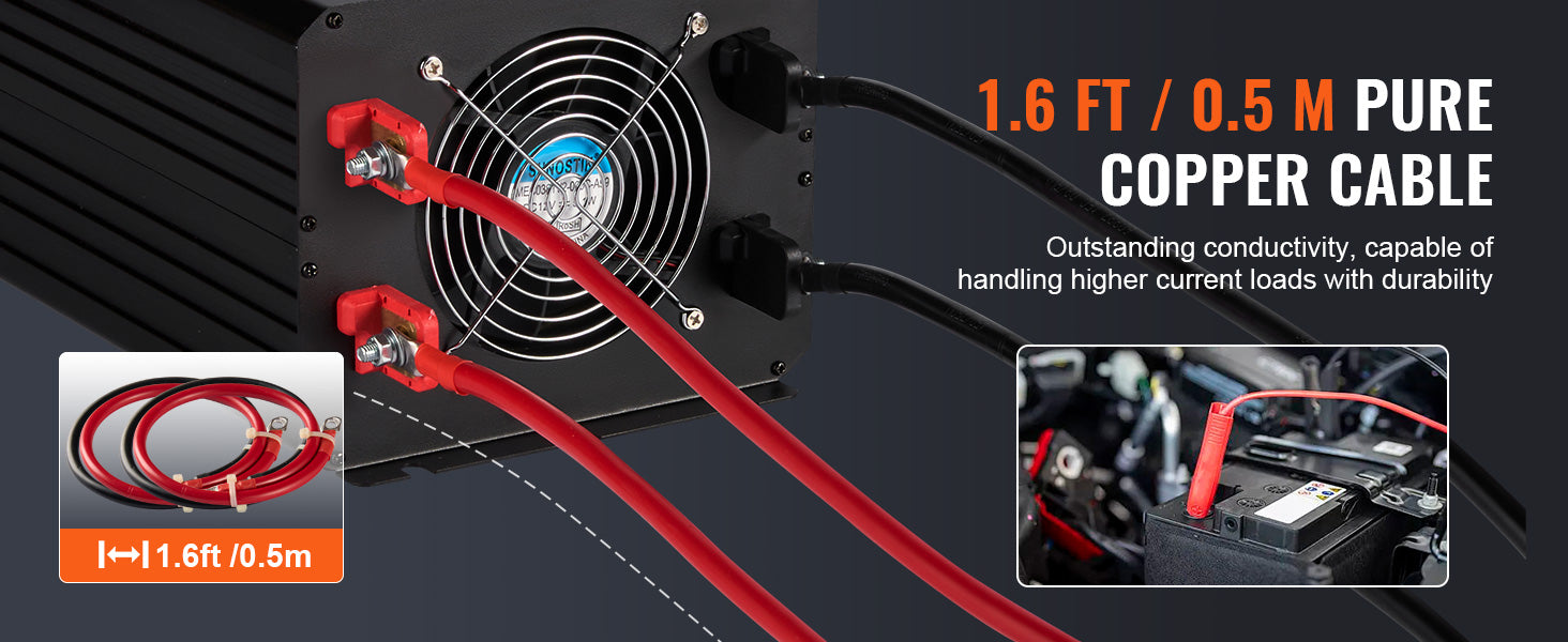 Inverter snage s modificiranim sinusnim valom 1500W–5000W za kućnu i putnu upotrebu