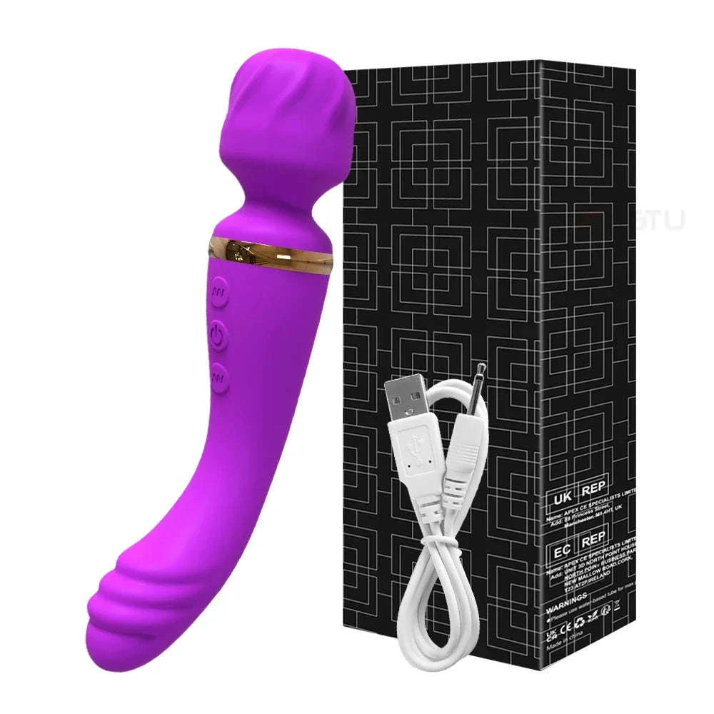 Powerful Ava Bar Vibrator Wand for Intense Dual Stimulation-AV033-RD-BOX / China Mainland