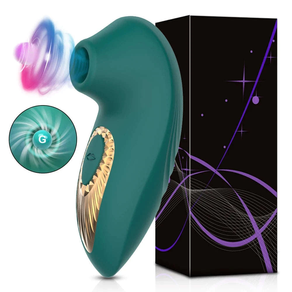 Powerful Clit Sucker Vibrator with 10 Intense Modes-GM41-GN / China Mainland