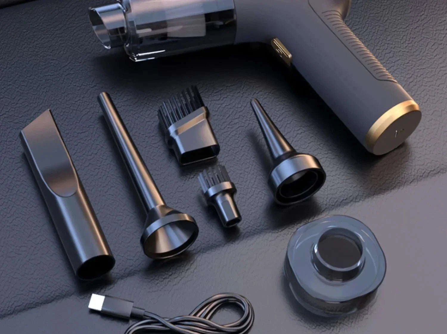 Powerful Mini Car Vacuum Cleaner Cordless 98000PA-Basic 4hepa Bag