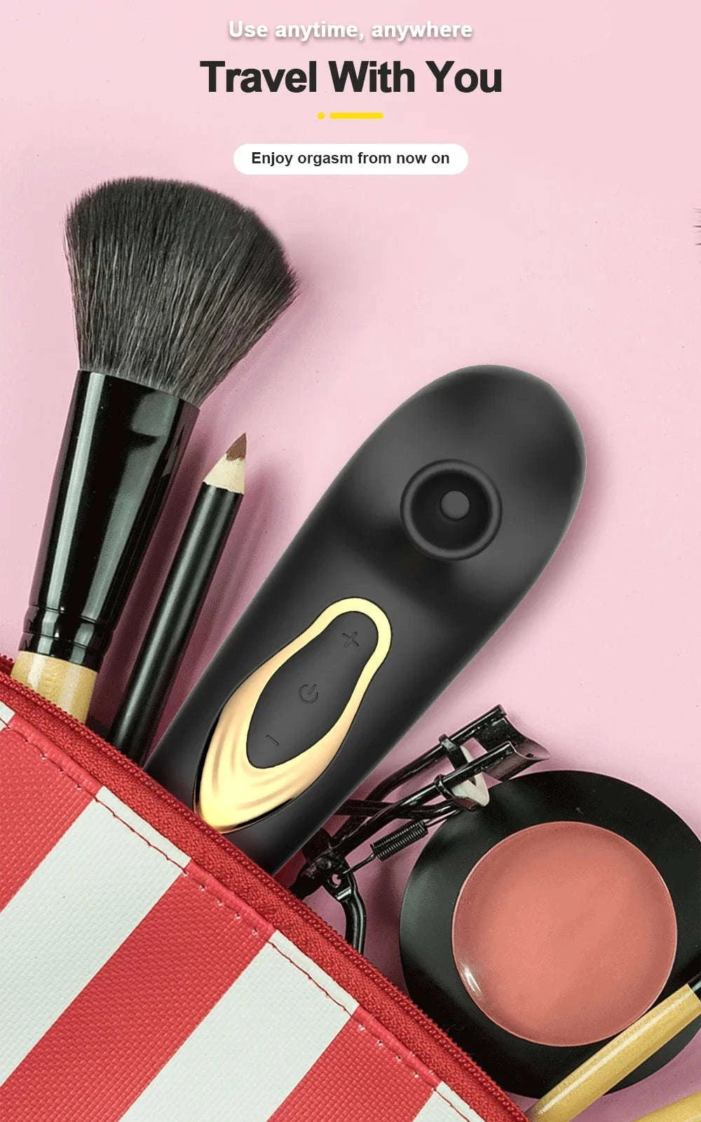 Powerful Oral Sucking Vibrator for Women-Purple-Box