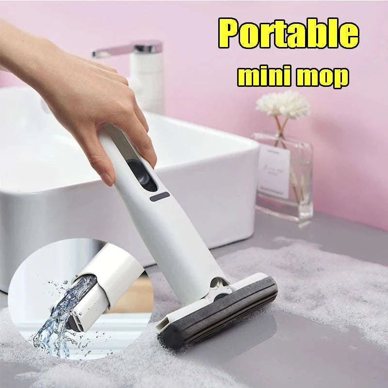 Powerful Squeeze Mini Mop for Easy Daily Cleaning-1pc replace sponge