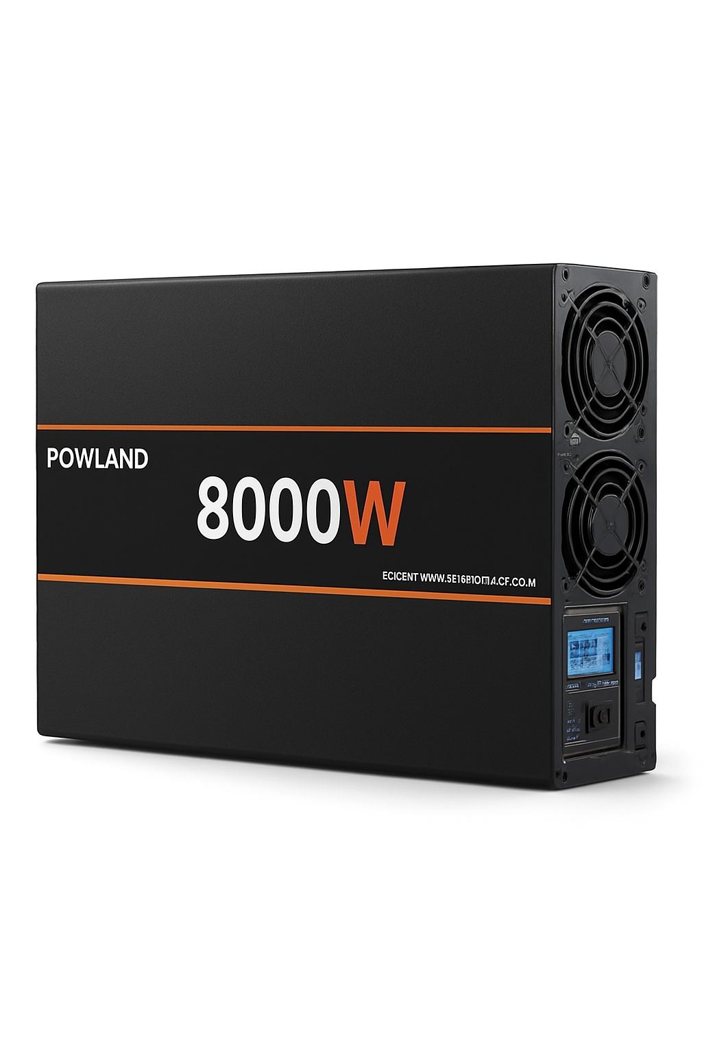 Inversor de Onda Senoidal Pura POWLAND 8KW 6KW 5KW 4KW 3KW DC 12V 24V para AC 220V 50Hz Conversor de Energia Portátil com Controlo Remoto