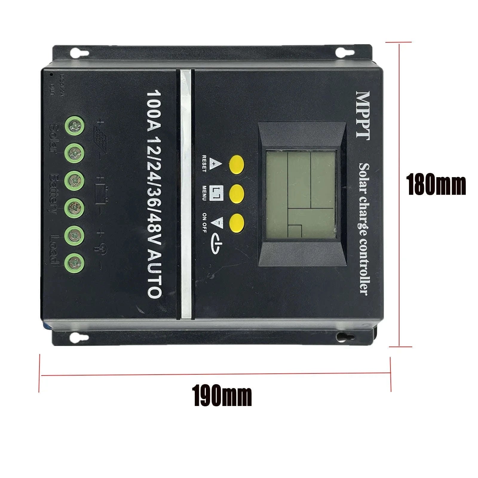 POWLSOJX MPPT Solar Charge Controller 100A with Dual USB-100A