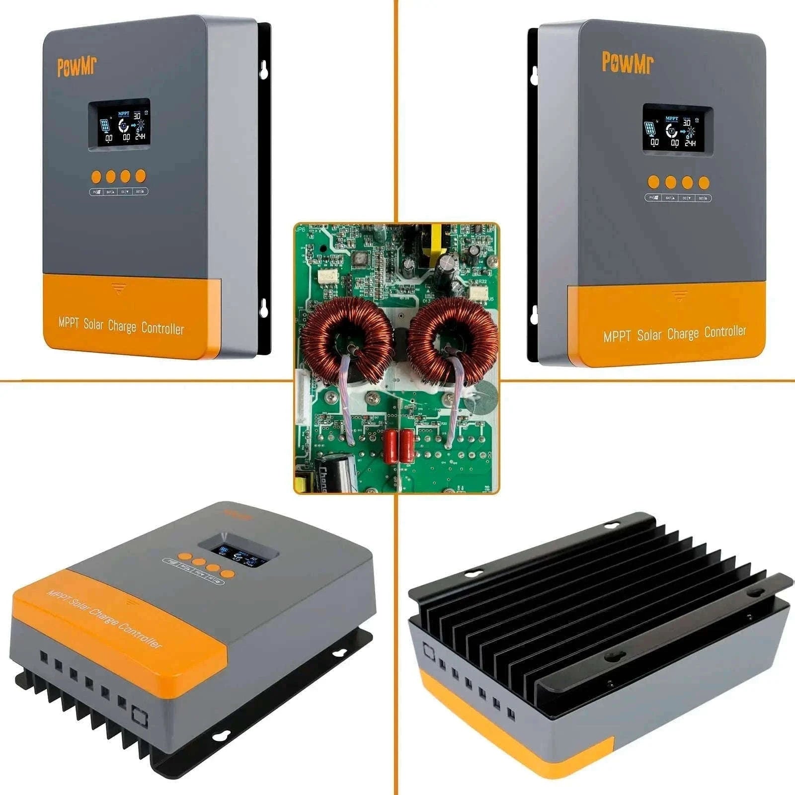 PowMr MPPT Solar Charge Controller for 12V–48V Systems-PWM 60A / france