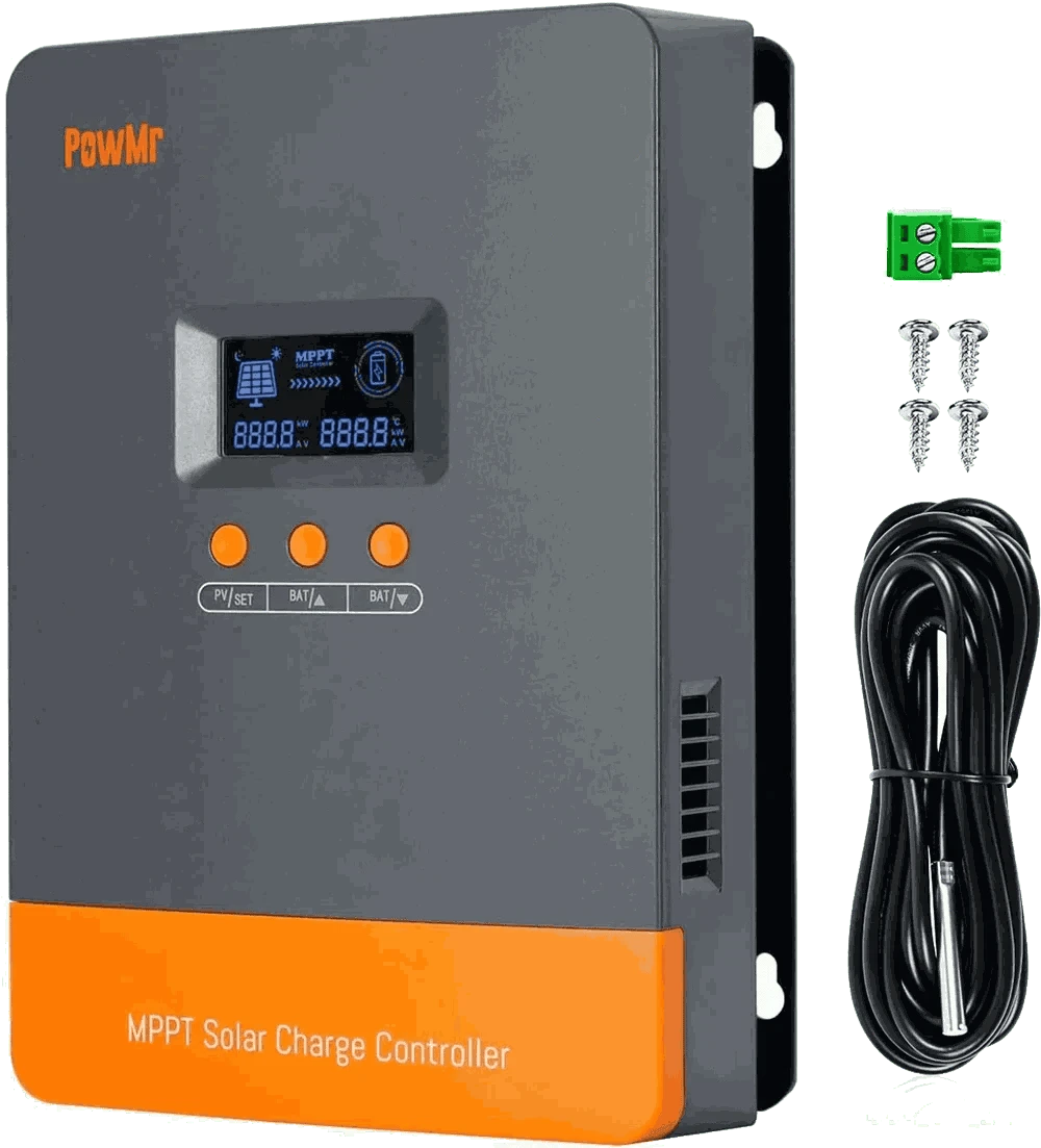 PowMr MPPT Solar Charge Controller for 12V–48V Systems-PWM 60A / france