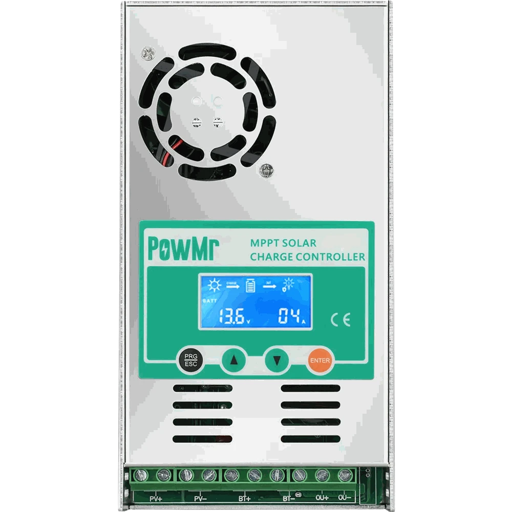 PowMr MPPT Solar Charge Controller for 12V–48V Systems-PWM 80A / france
