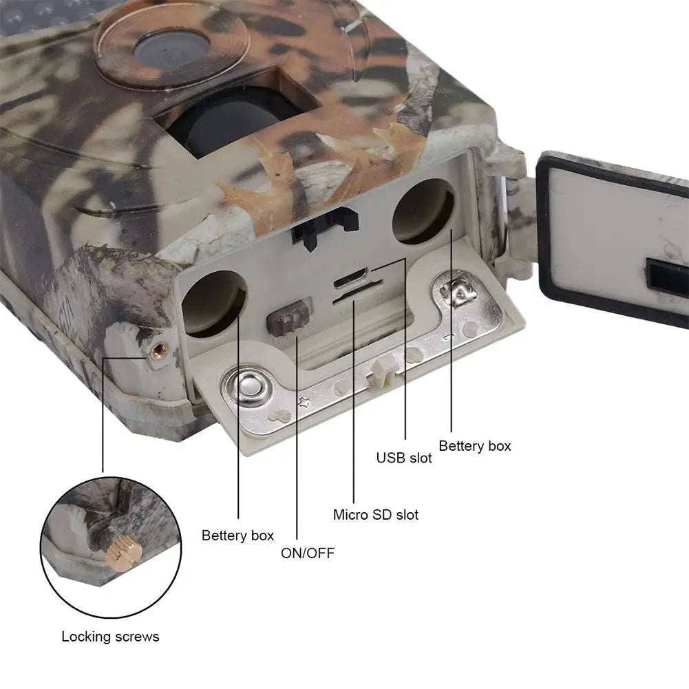PR100 Trail Camera 12MP 1080P Night Vision Wildlife Camera-32GB