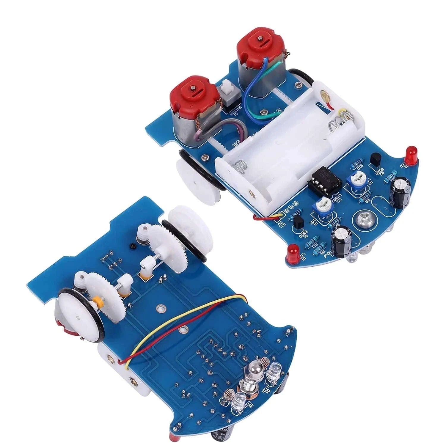 Practice Soldering Electronics Kit: Line-Following Robot-Parts