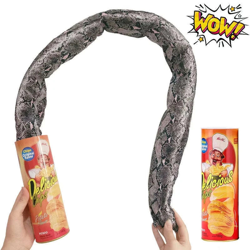 Prank Snake Toy in Potato Chip Can-1pc-11cm X 5cm