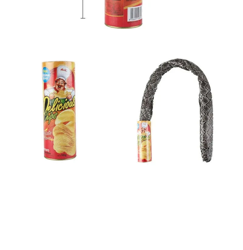 Prank Snake Toy in Potato Chip Can-1pc-11cm X 5cm