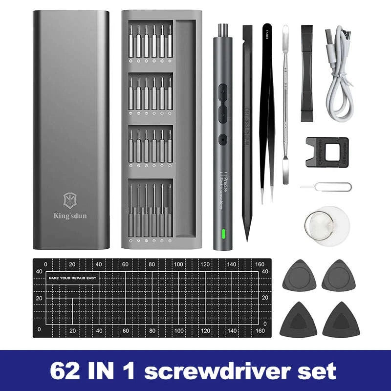 Precision Electric Screwdriver Set – 6‑in‑1 Repair Kit-N20 handle 4 bits
