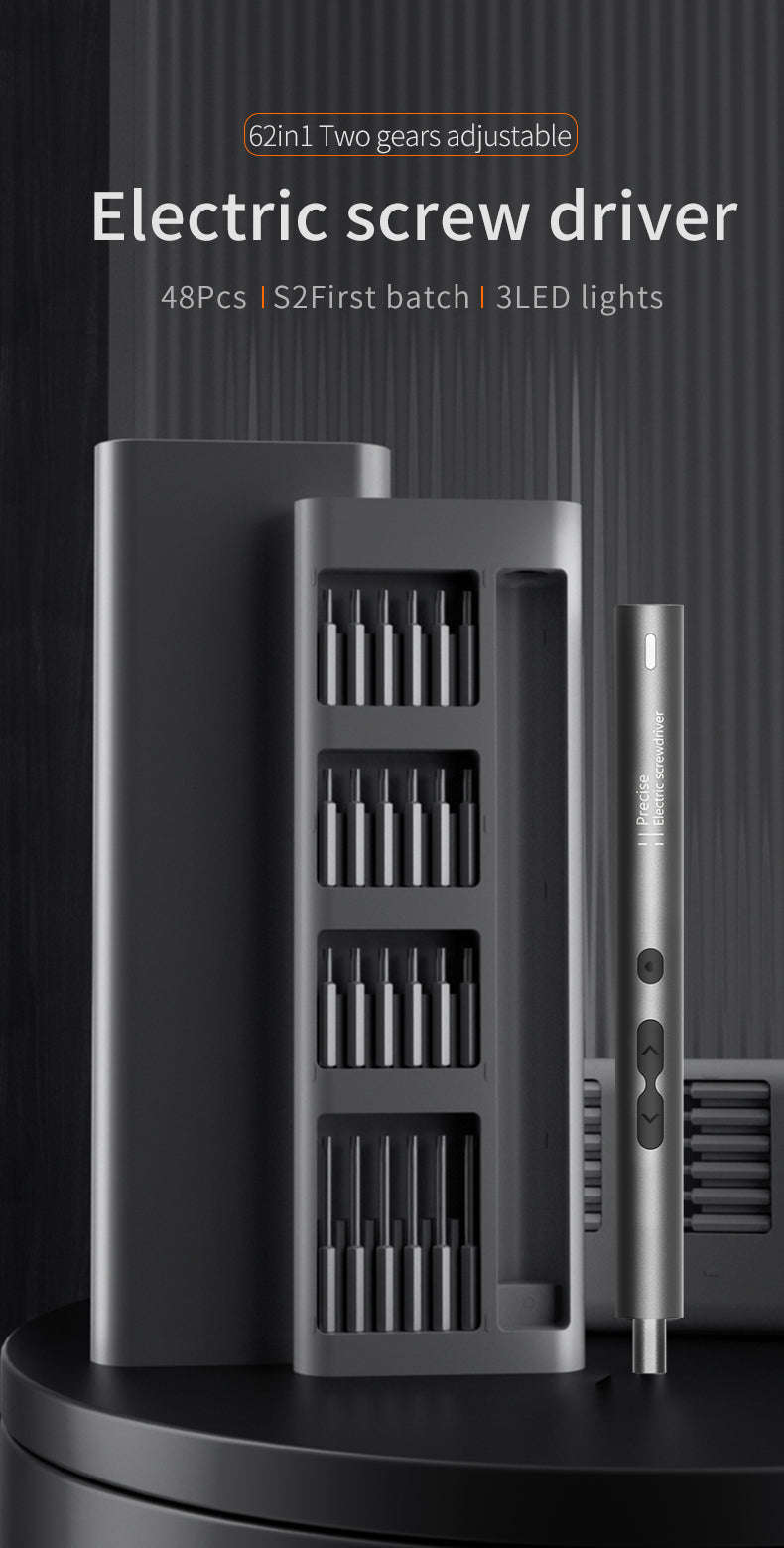 Precision Electric Screwdriver Set – 6‑in‑1 Repair Kit-N20 handle 4 bits