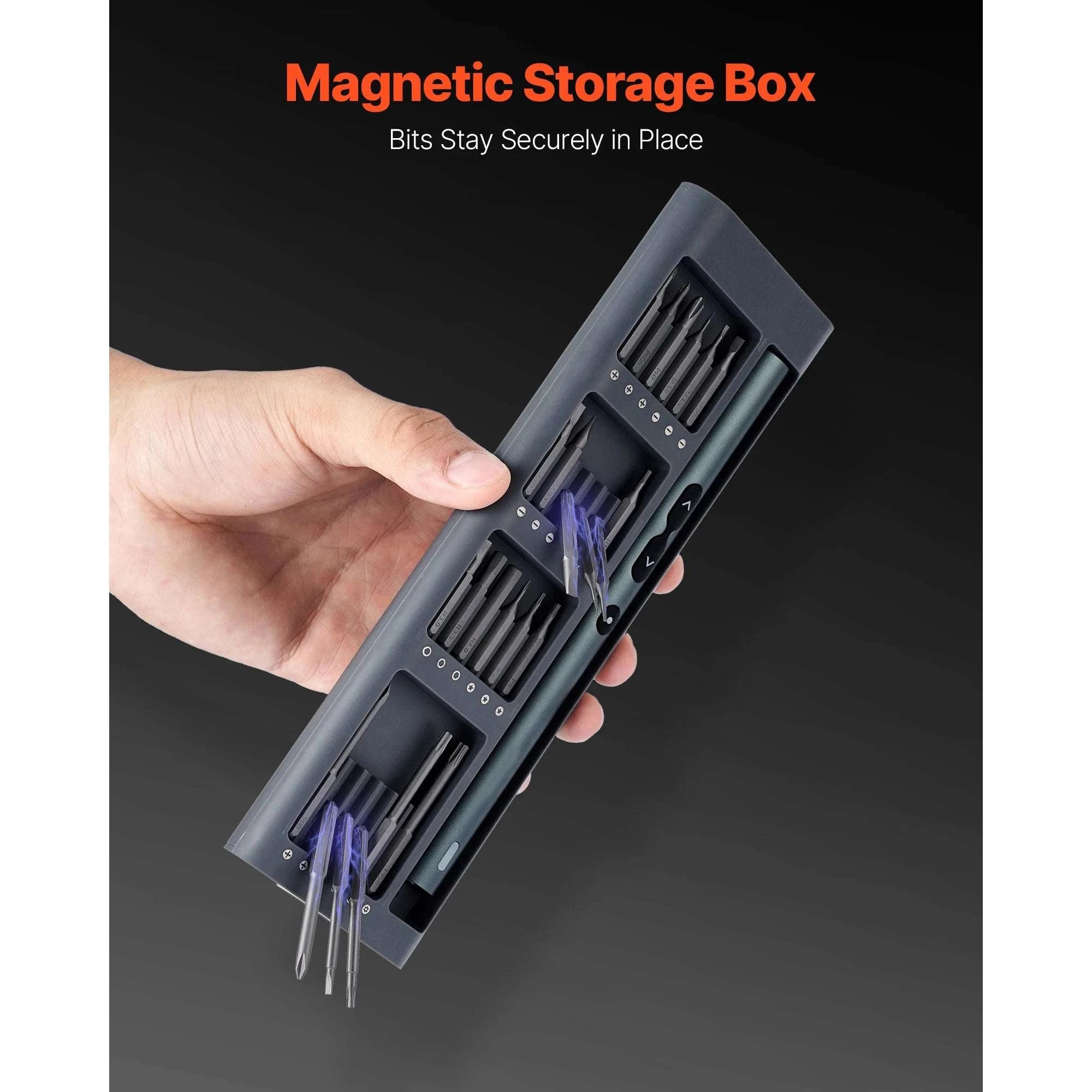 Precision Electric Screwdriver Set with 48 Bits, LED & Fast Charging-350mAh 260RPM / france