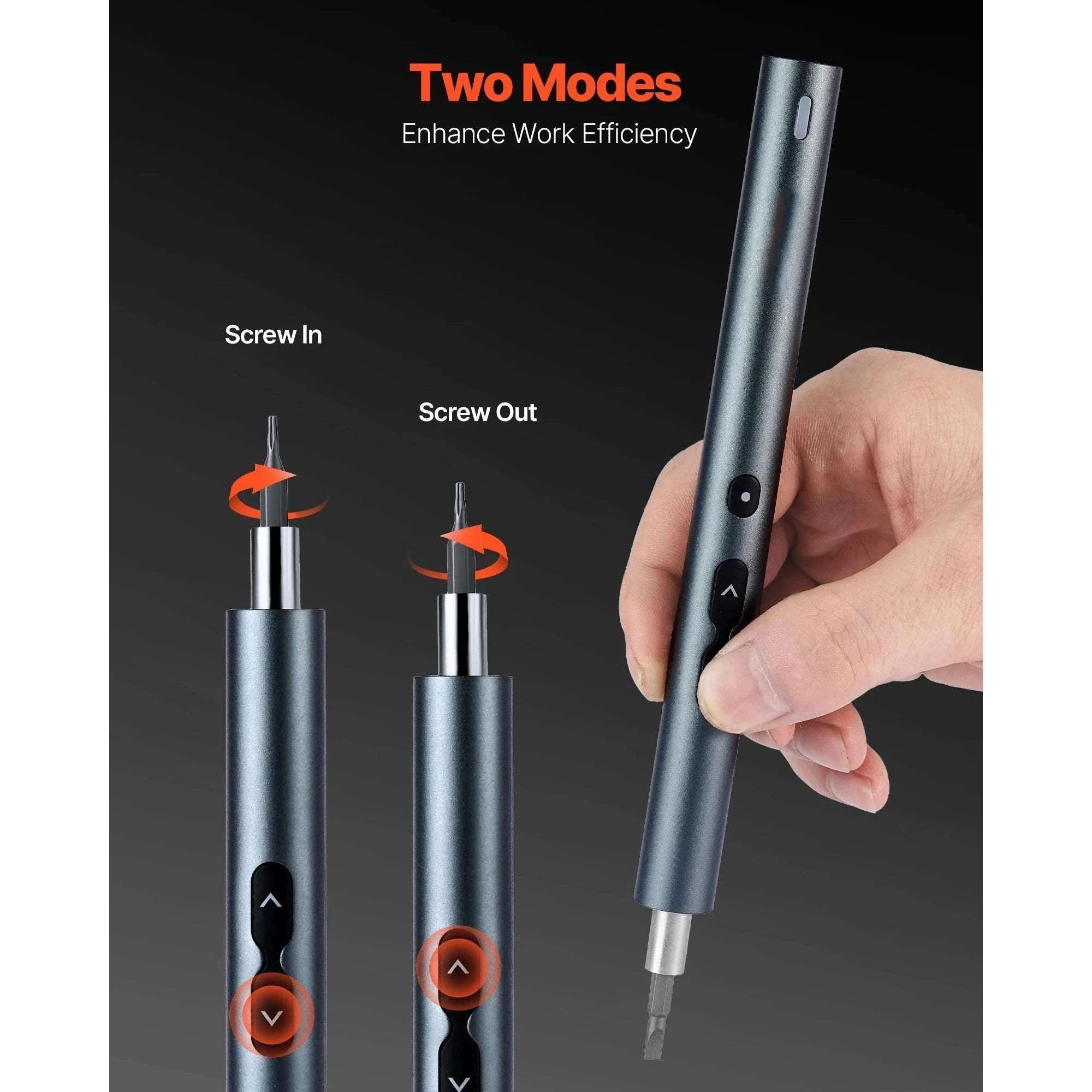 Precision Electric Screwdriver Set with 48 Bits, LED & Fast Charging-350mAh 260RPM / france