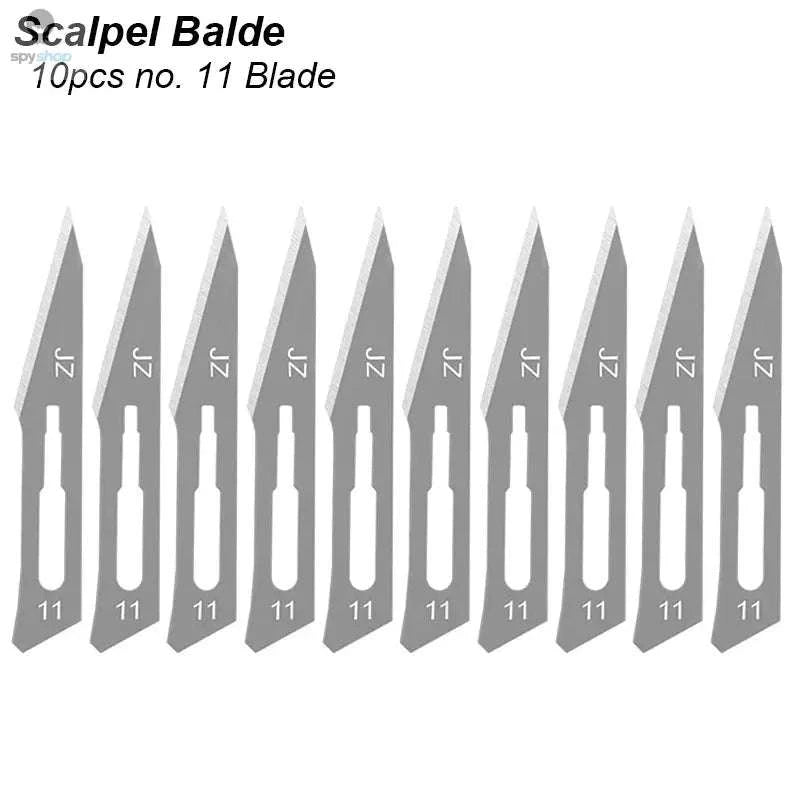 Precision Hobby Blade Set Stainless Steel Cutting Tools Kit-Scalple Blade 11