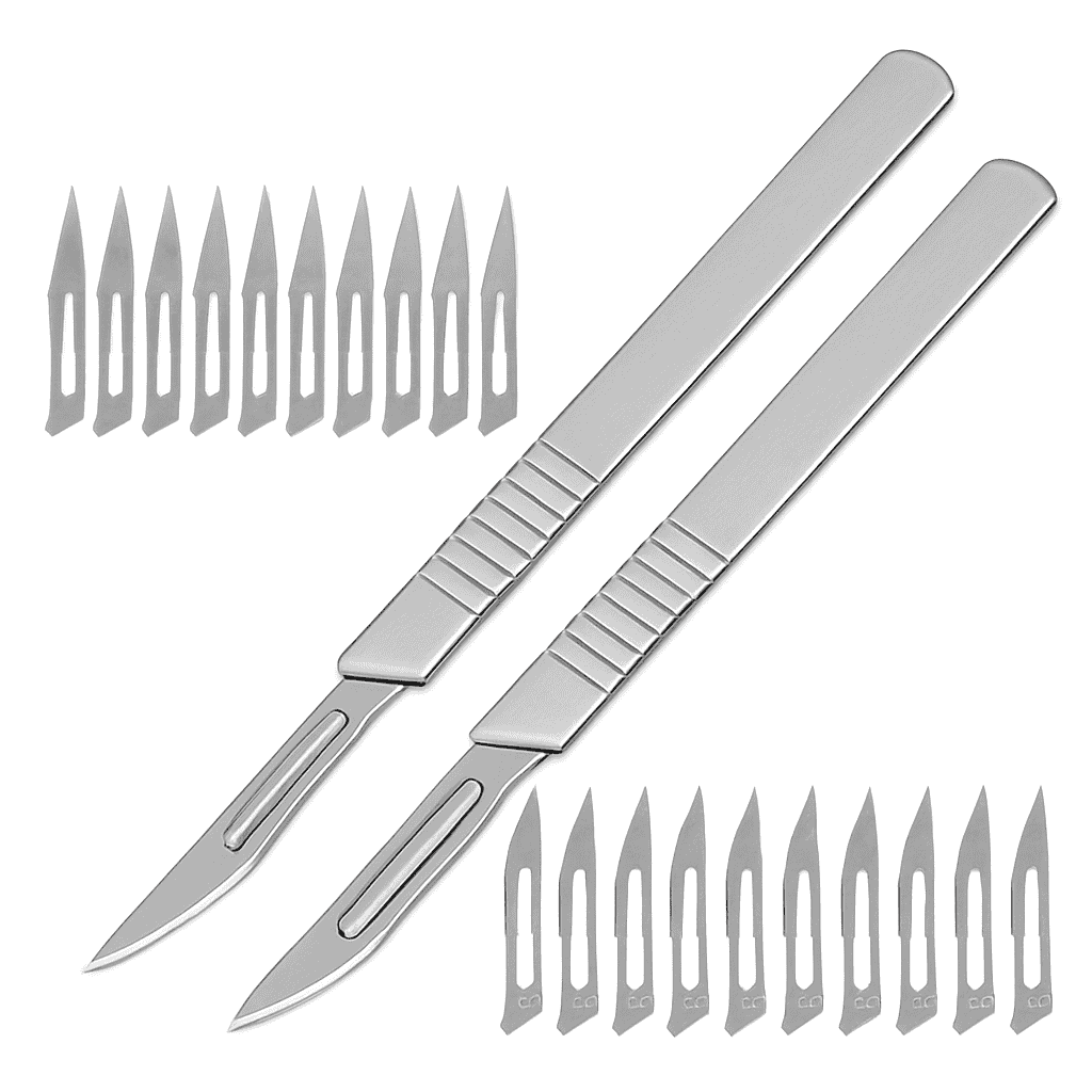 Precision Hobby Blade Set with Stainless Steel Handle-Scalple Blade 23