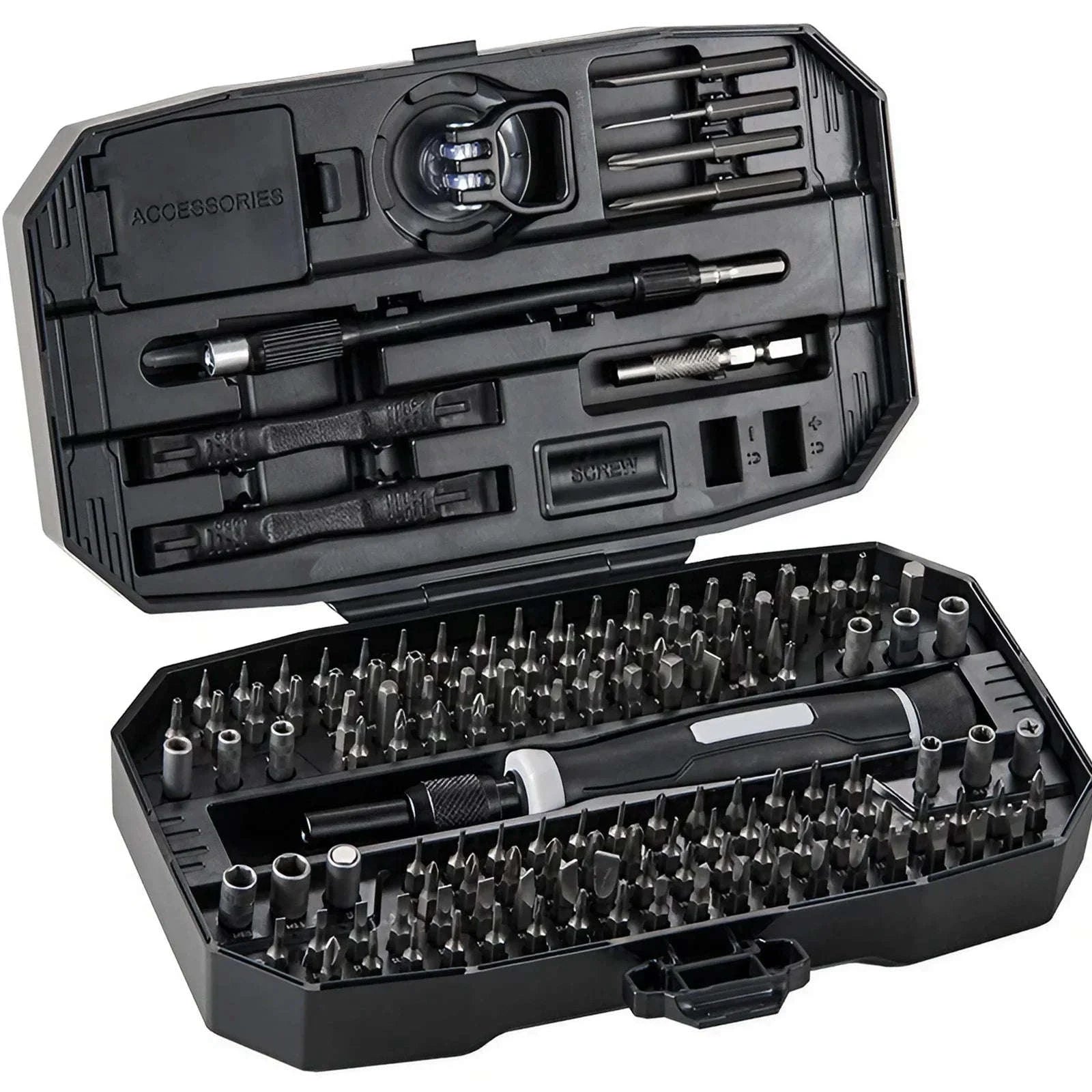 Precision Screwdriver Set 152-in-1 Professional Repair Kit-152 in 1 (black)
