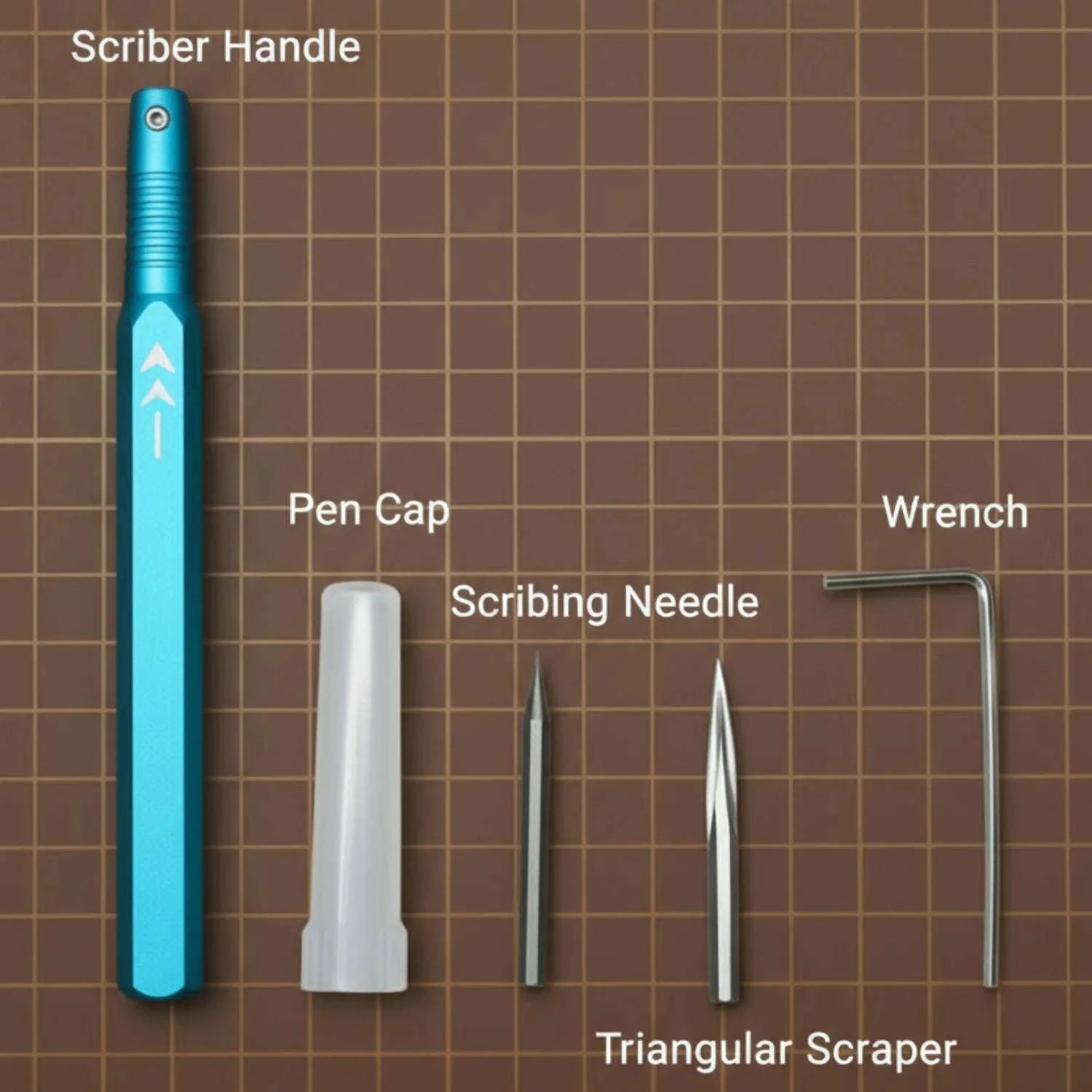 Precision Scriber Tool Set with Needle & Triangular Scraper-spain / QTG-MS-109BE-SK