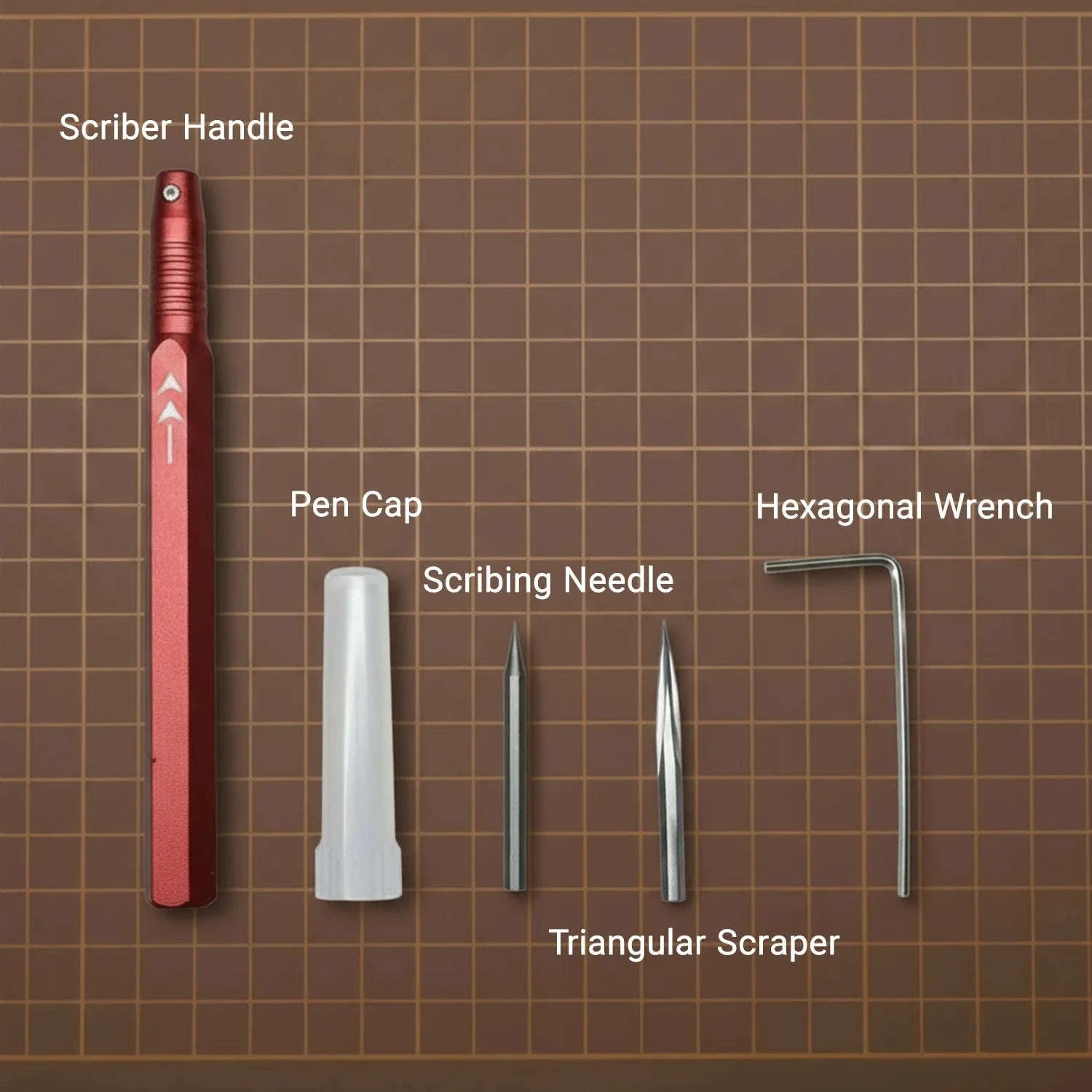 Precision Scriber Tool Set with Needle & Triangular Scraper-spain / QTG-MS-109BE-SK