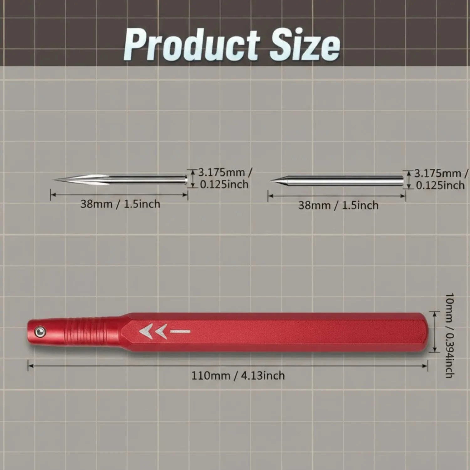 Precision Scriber Tool Set with Needle & Triangular Scraper-spain / QTG-MS-109BE-SK