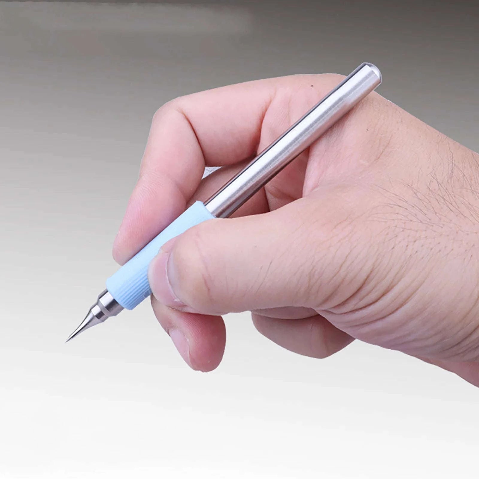 Precision Steel Model Scriber Tool with Sharpening Stone for Engraving-United States