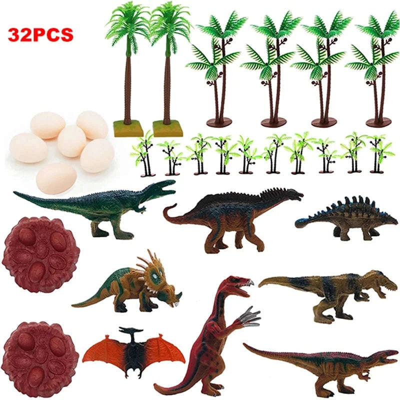 Prehistoric Jurassic Dinosaur Action Figures Set-dinosaur model 3
