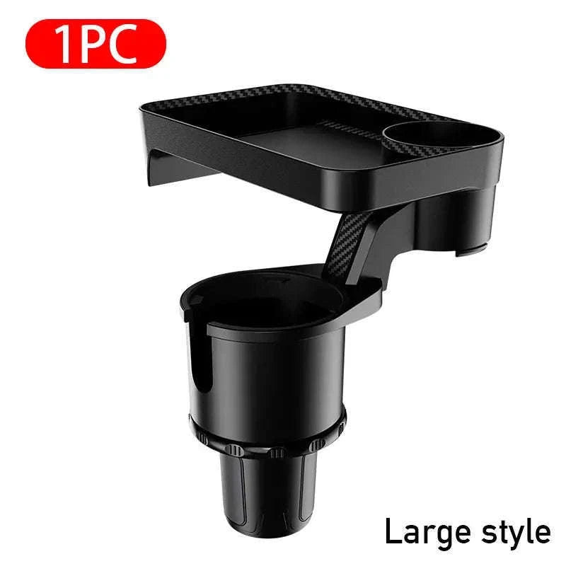 Premium Car Cup Holder Expander with Tray-Small