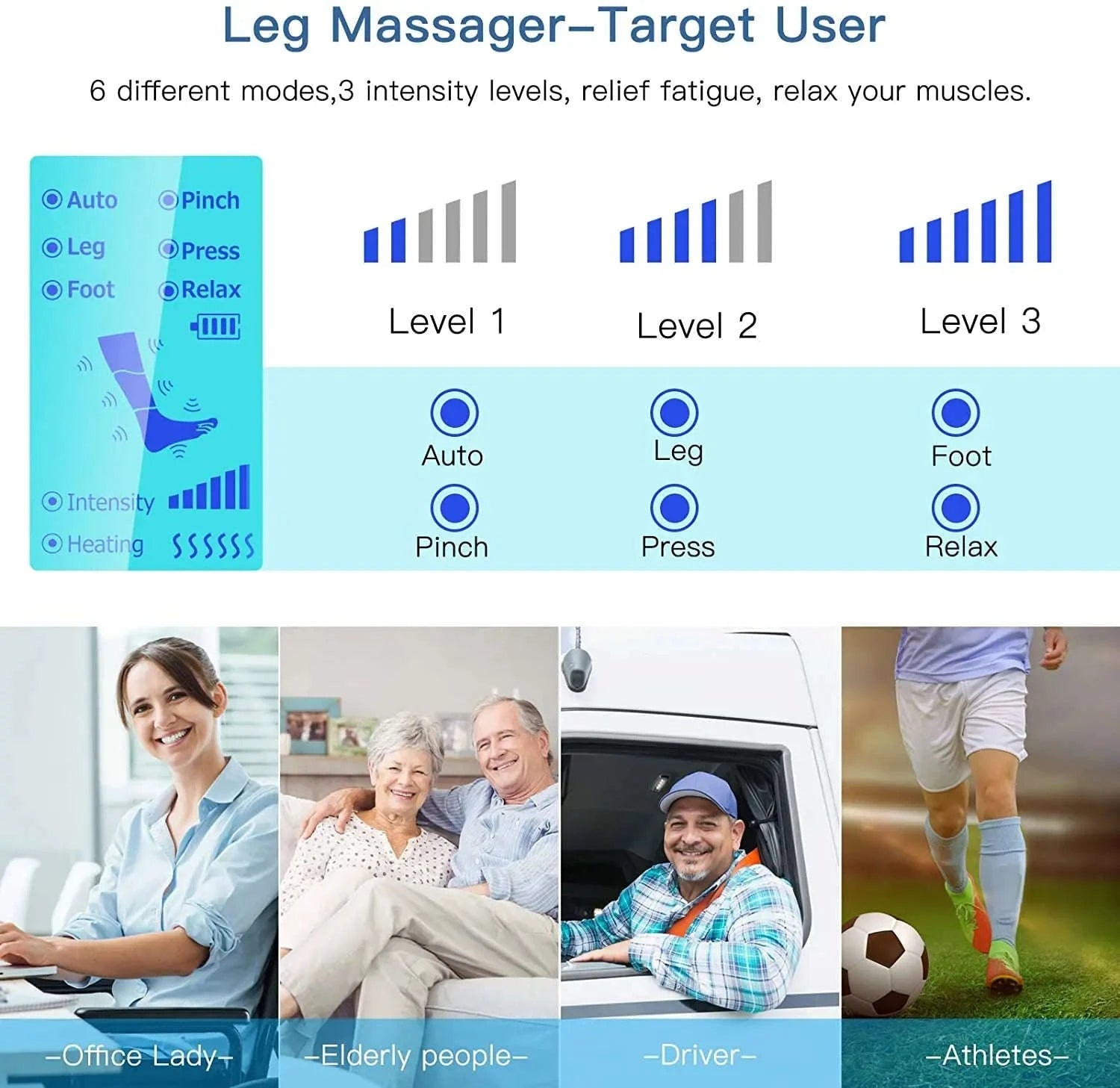 Premium Foot and Leg Massager-EU plug 2022