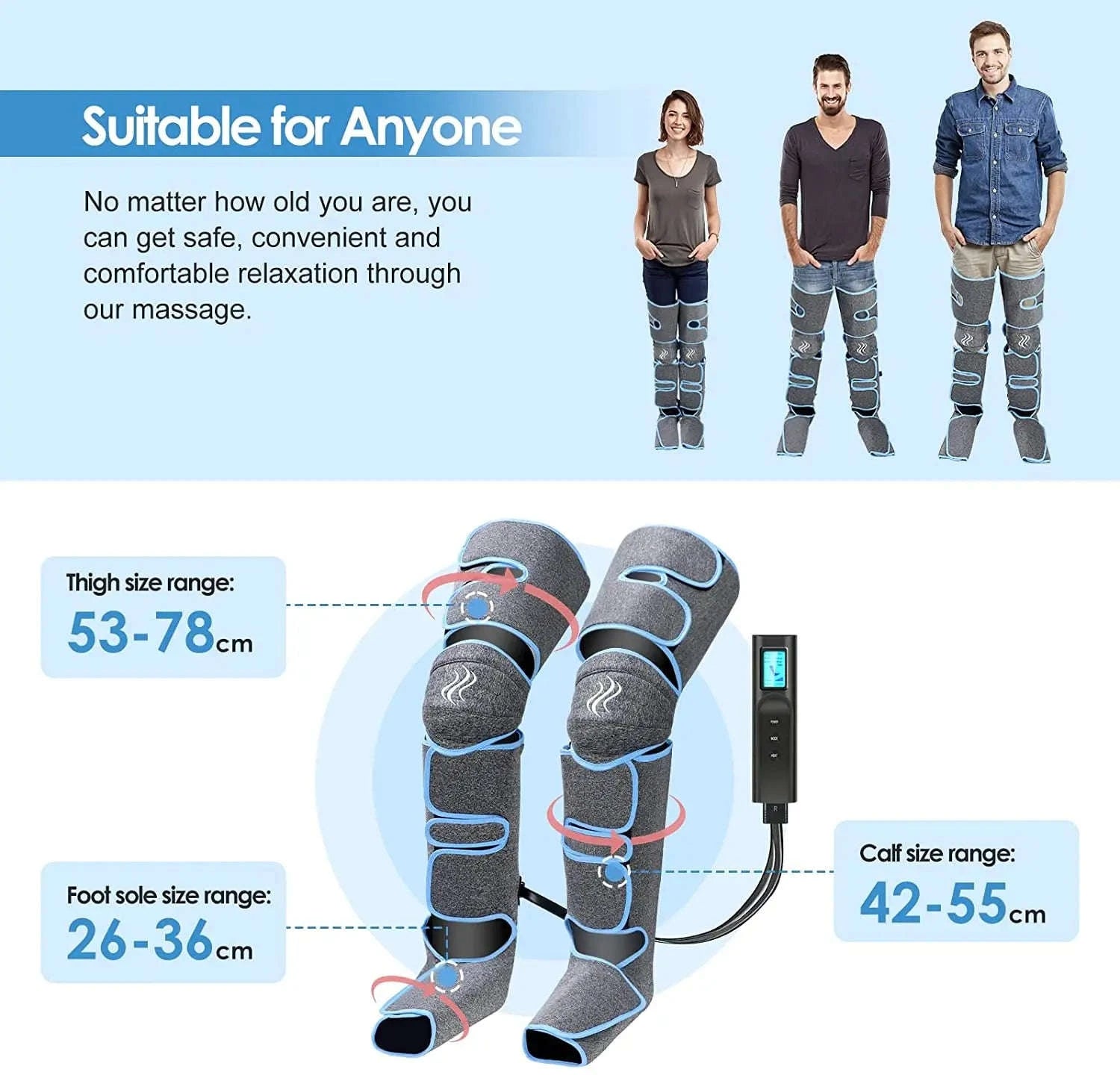 Premium Foot and Leg Massager-EU plug 2022