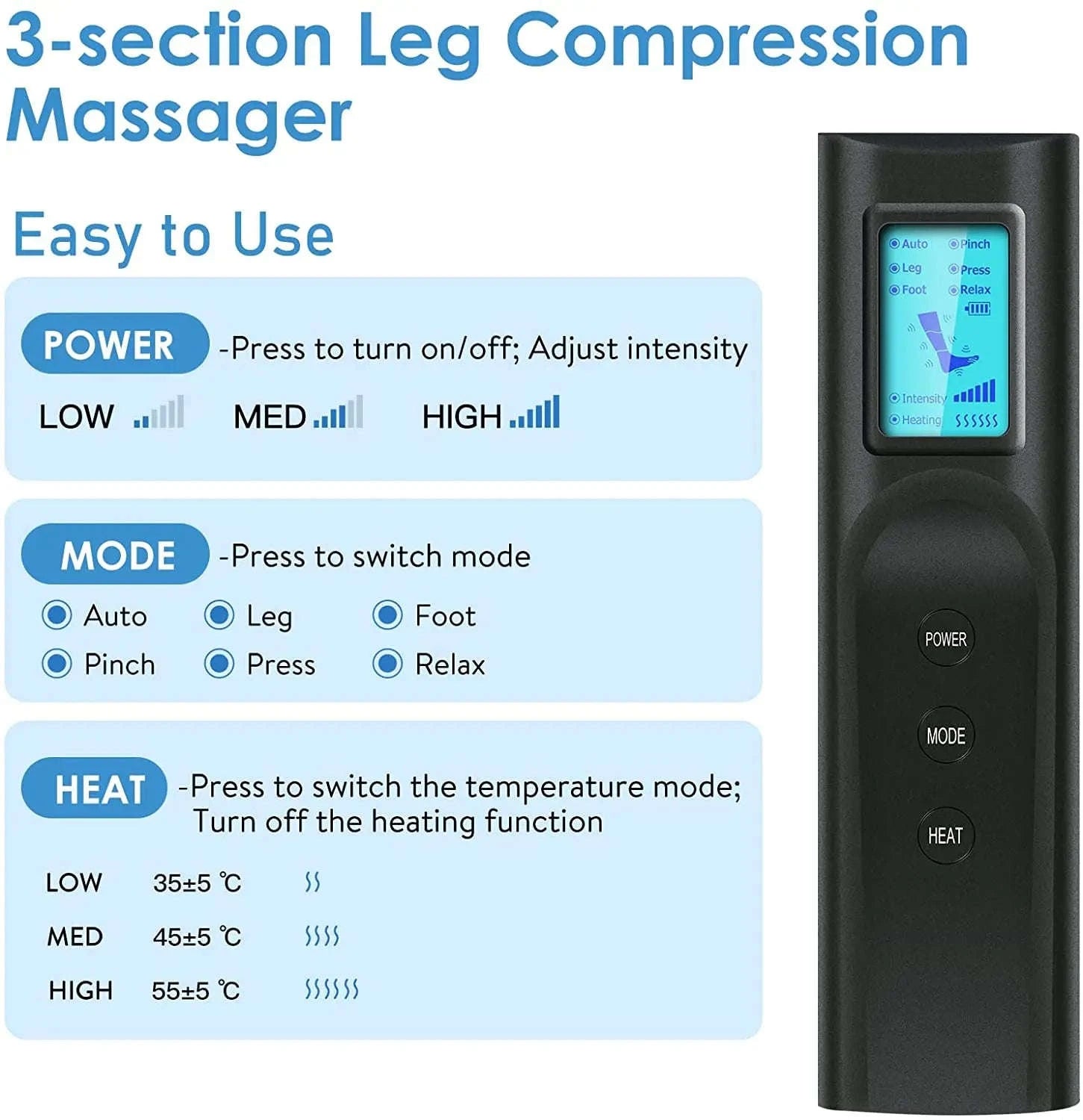 Premium Foot and Leg Massager-EU plug 2022