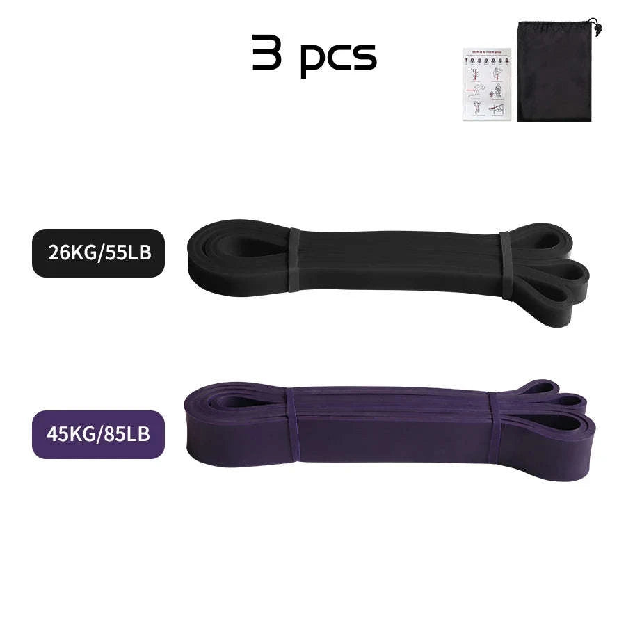 Premium Latex Resistance Band for Pilates & Strength-13hong19hei32zi45lv