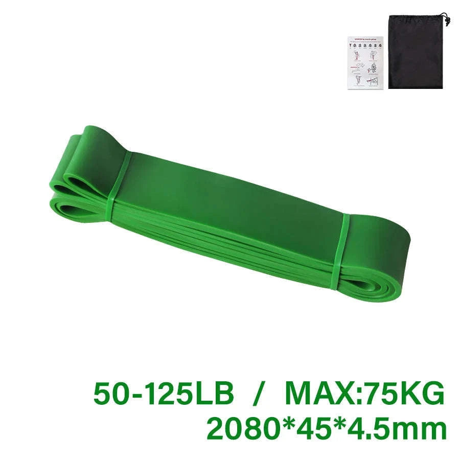 Premium Latex Resistance Band for Pilates & Strength-13hong19hei32zi45lv
