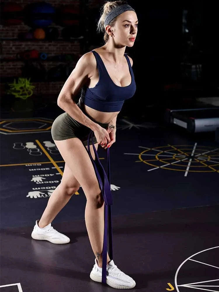 Premium Latex Resistance Band for Pilates & Strength-13hong19hei32zi45lv