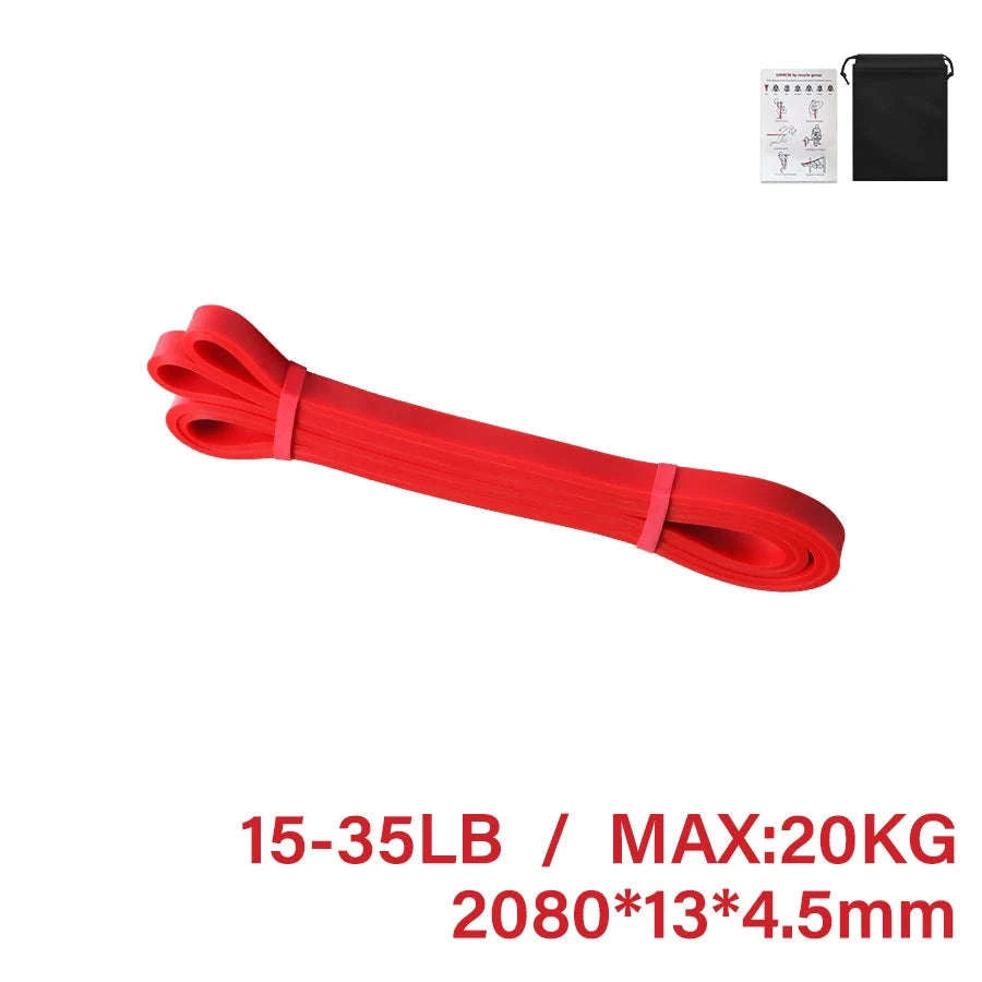 Premium Latex Resistance Band for Pilates & Strength-13hong19hei32zi45lv