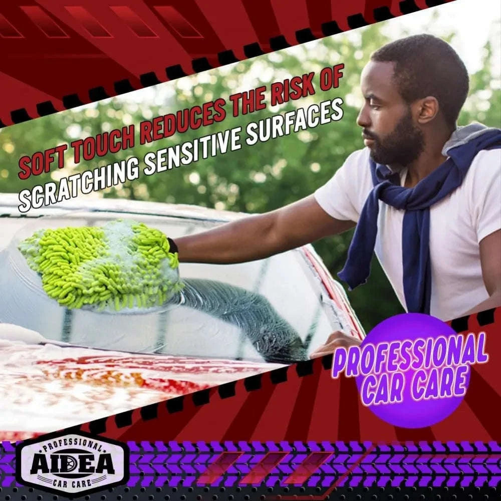 Premium Microfiber Car Wash Mitt-1PCS