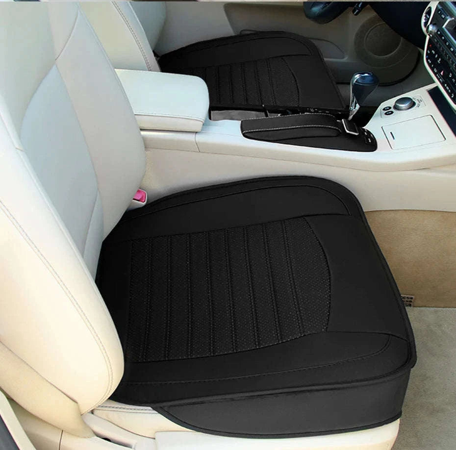 Premium PU Leather Car Seat Cover-BEIGE front 1 PC