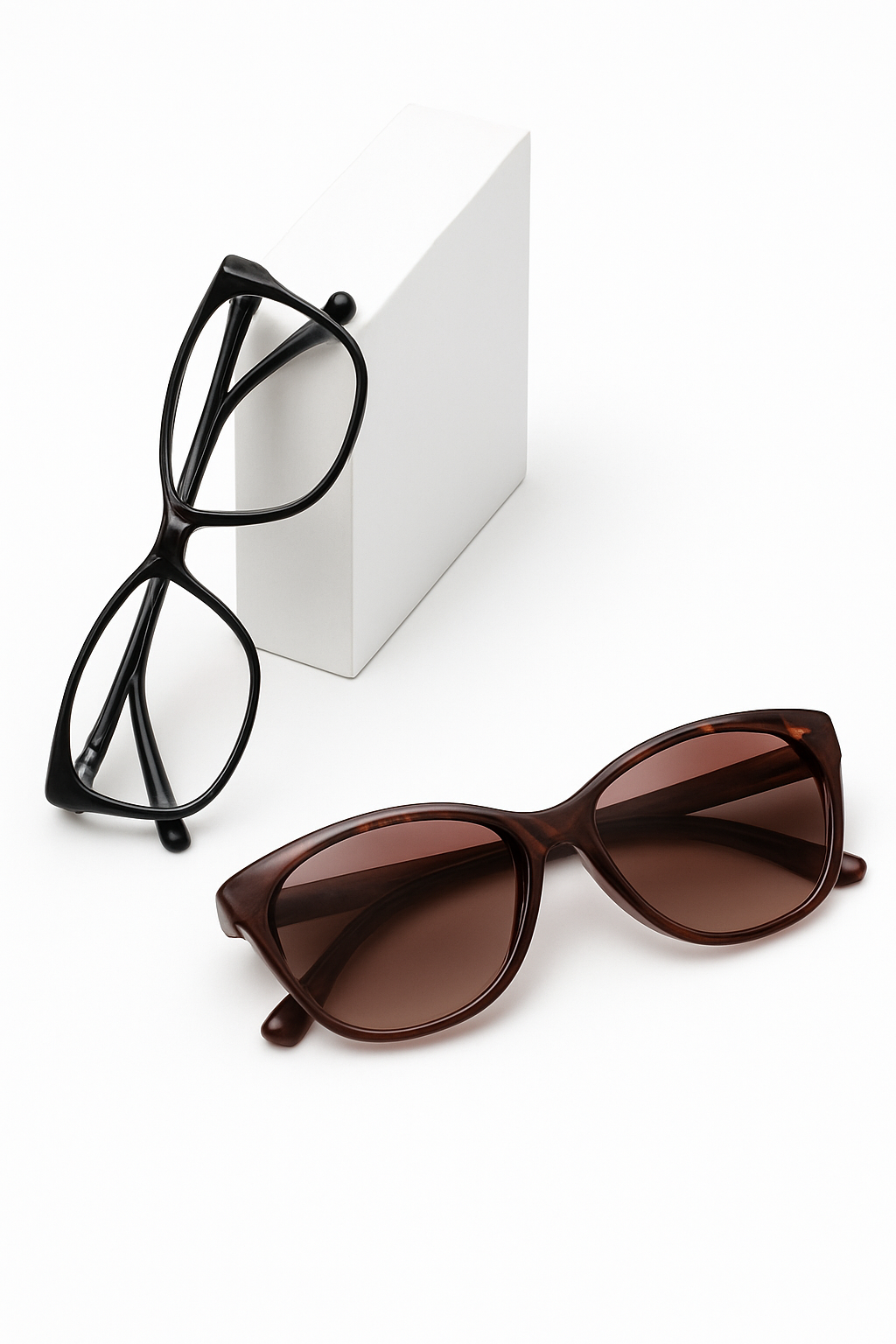 Occhiali da vista Cat-Eye con clip magnetica per occhiali da sole