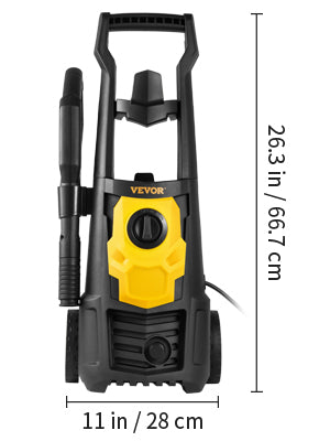 VEVOR 1500W High Pressure Car Washer 2000 PSI Electrical Portable Car Washing Machine Auto Wash Washers Spray Gun for Home Use