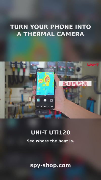 UNI-T UTi120 thermal camera phone demonstration – SpyShop EN