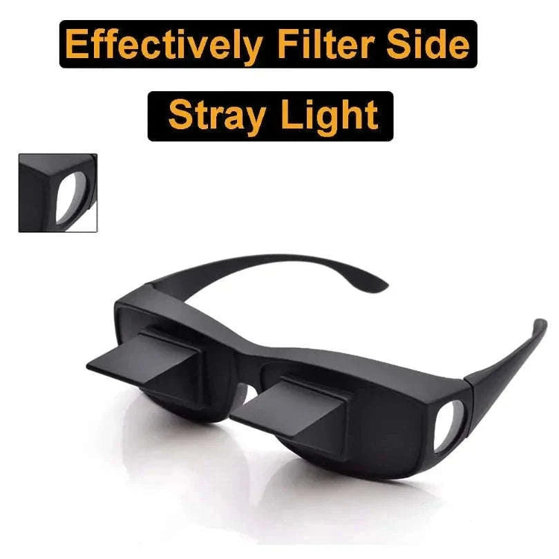 Prism Bed Reading Glasses for Lying Down TV and Books-Small
