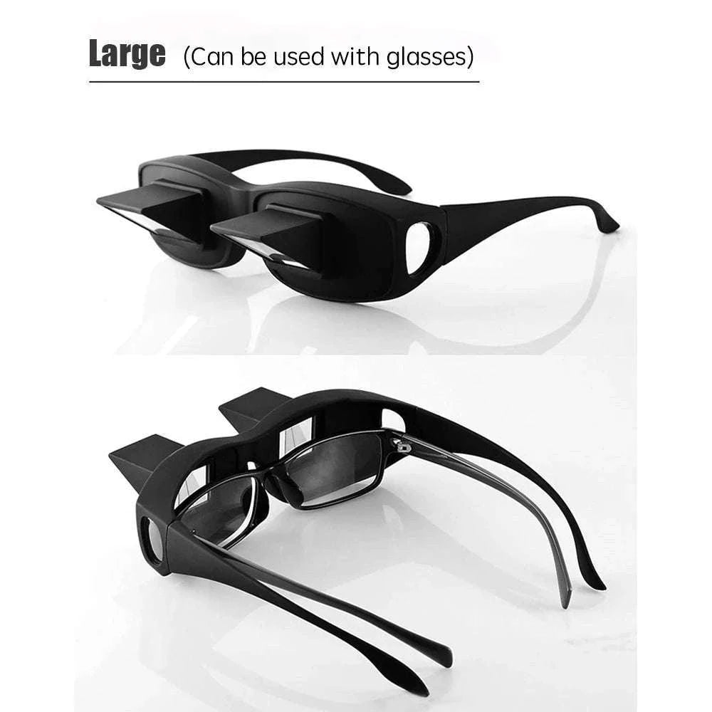 Prism Bed Reading Glasses for Lying Down TV and Books-Small