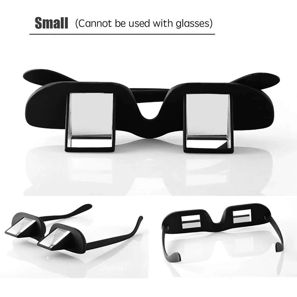 Prism Bed Reading Glasses for Lying Down TV and Books-Small