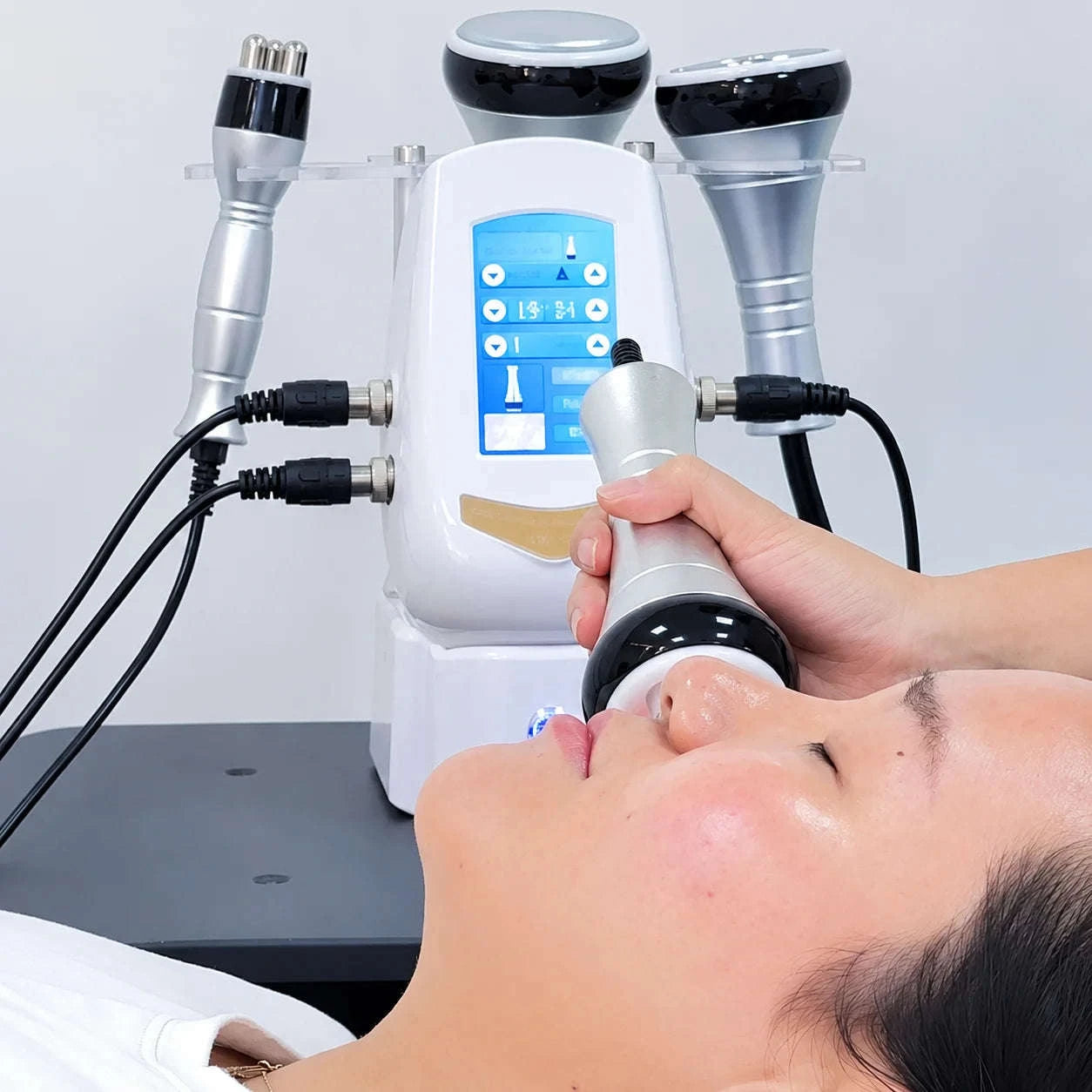 Professional Cavitation Machine with Massage Handles-Ivory / Mexico