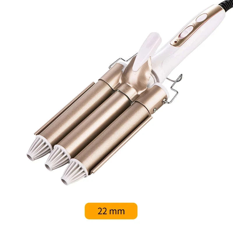 Professional Hair Curler – Electric Tourmaline Ceramic Curling Iron-25mm / EU