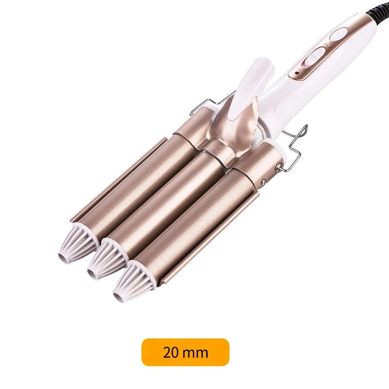 Professional Hair Curler – Electric Tourmaline Ceramic Curling Iron-25mm / EU