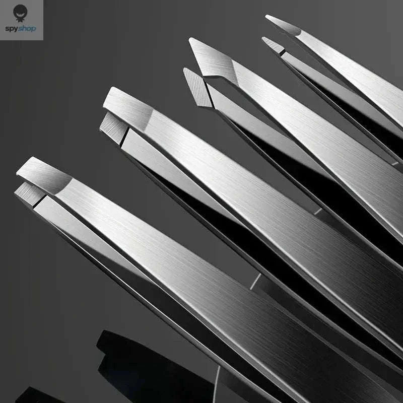 Professional Tweezers Set for Precise, Comfortable Grooming-Rose Gold 4 Pcs