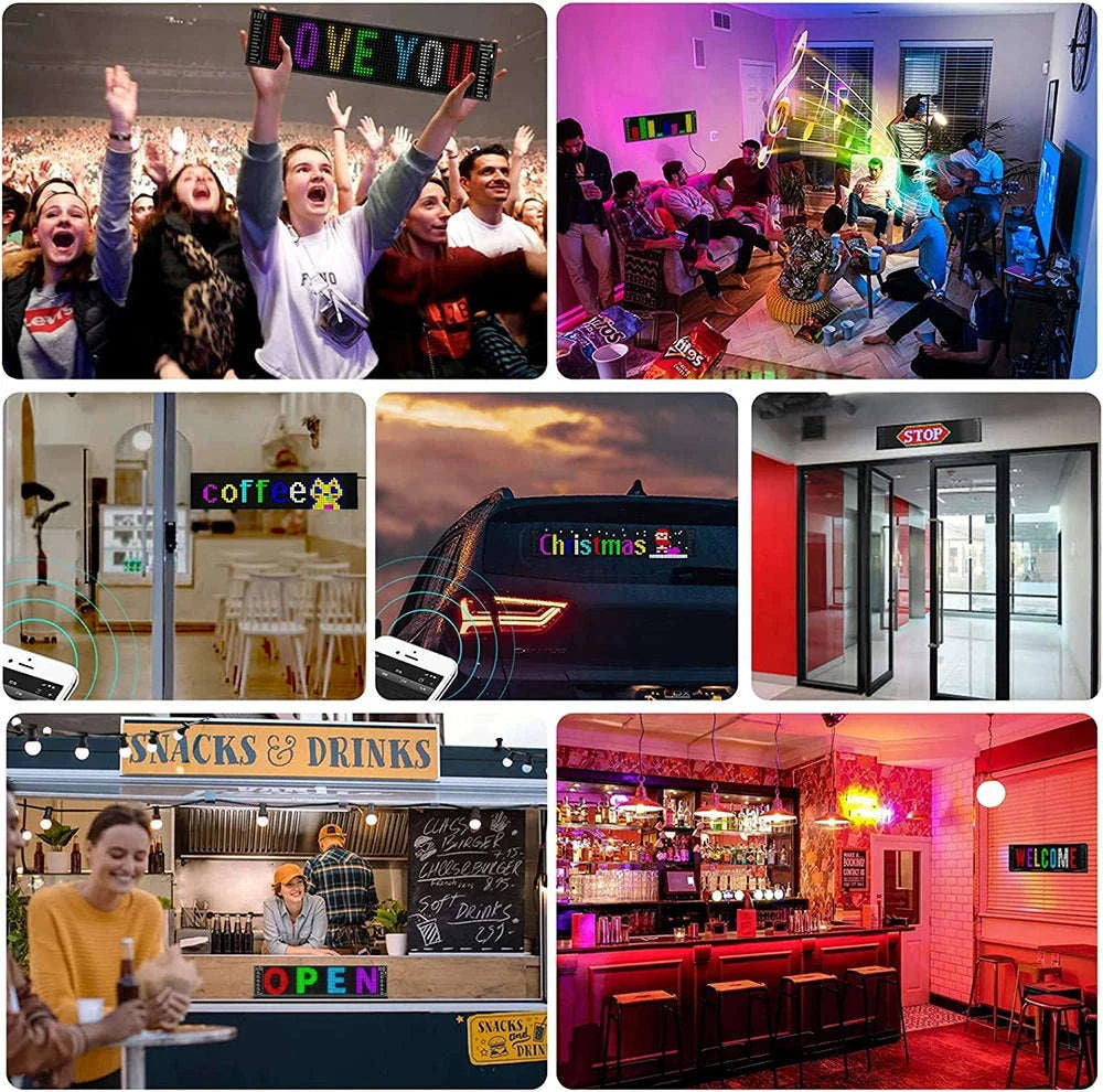 Programmable LED Matrix Pixel Panel Light-16x96 LEDs 12x60CM