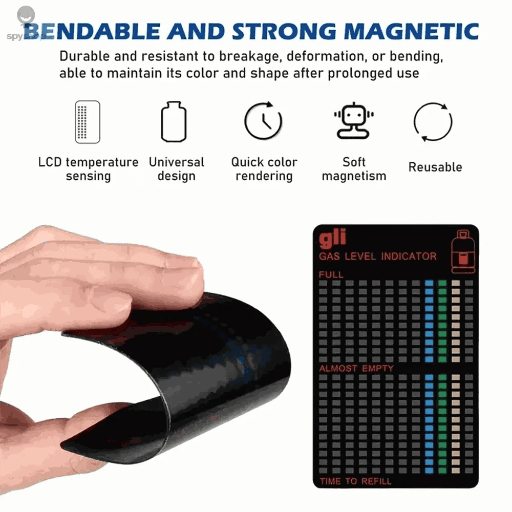 Propane Tank Level Indicator Magnetic Gauge for BBQ & Camping-Naked packaging