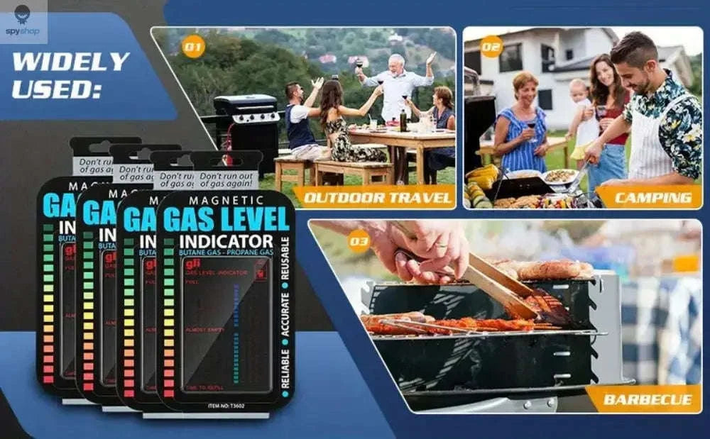 Propane Tank Level Indicator – Magnetic Liquid Crystal Gauge for BBQ & Camping-Naked packaging